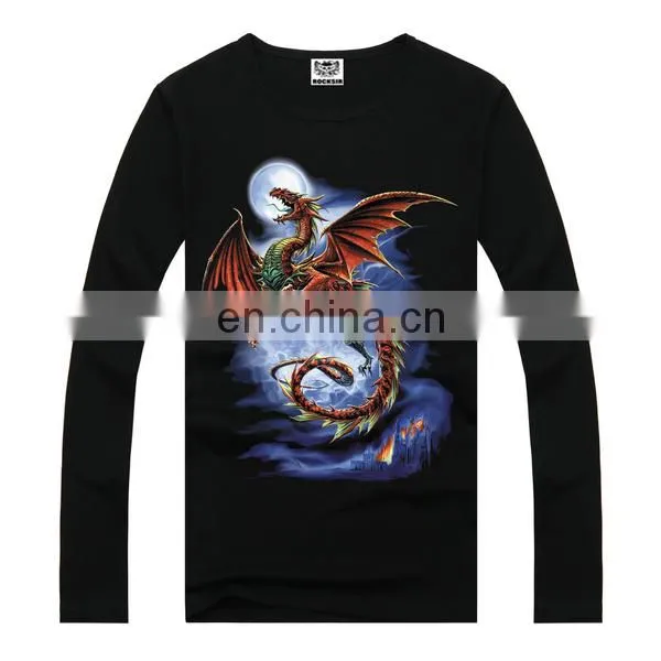Tiger print 3d animal t-shirts,t-shirts with 3d animal print