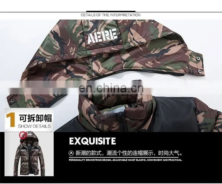 Hot Sale Men Camo Jacket 100% High Quality Cotton Camo Jacket Men