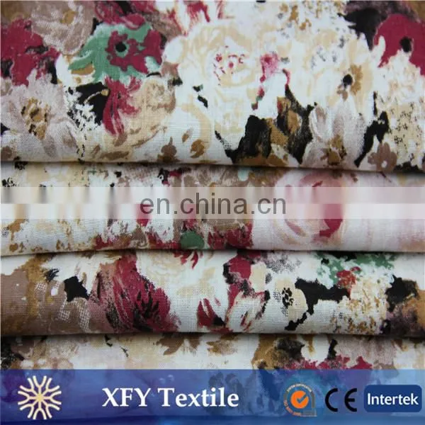 XFY intertexture print linen cotton fabric
