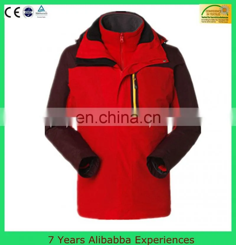 3 in 1 warm jacket, men outdoor waterproof jacket,men casual jacket(7 Years Alibaba Experience)