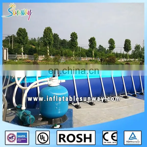 Hot sale and good summer family big portable pvc and steel swimming pool