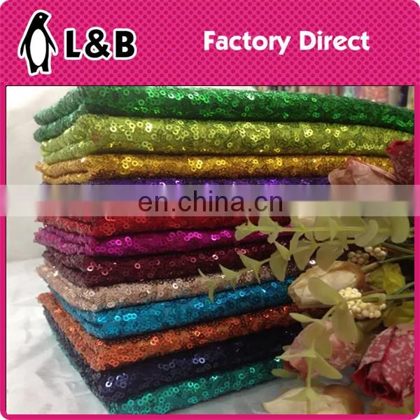 2017 High quality fashion colorful sequin embroidery fabric
