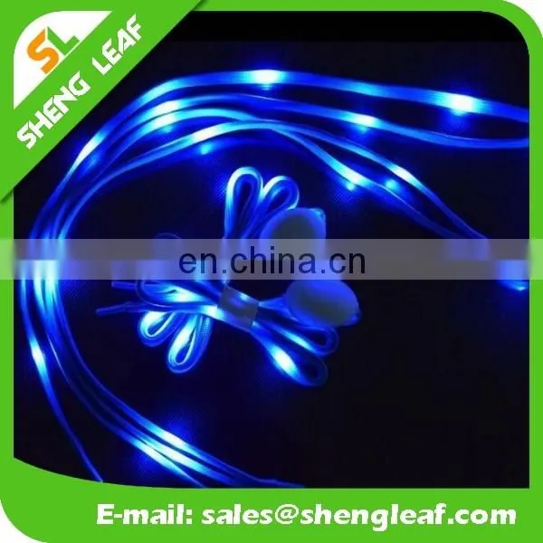 Fashionable led shoelace custom logo LED shoelace