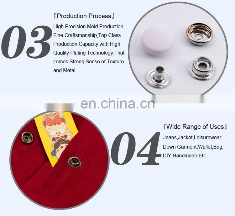 Nylon Cap Metal Snap button BM10803