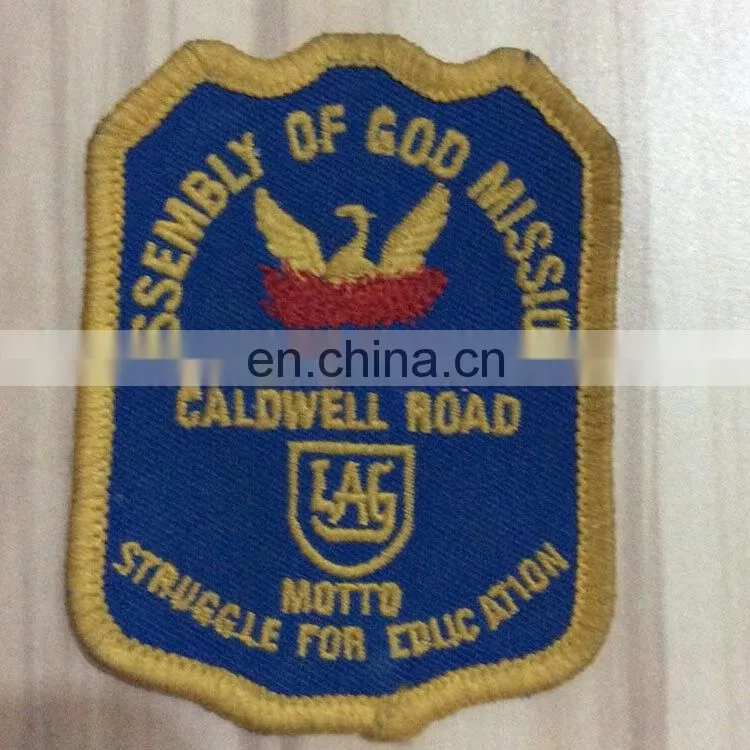 Customized fabric school embroidery Badges