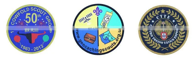 colorful design badge