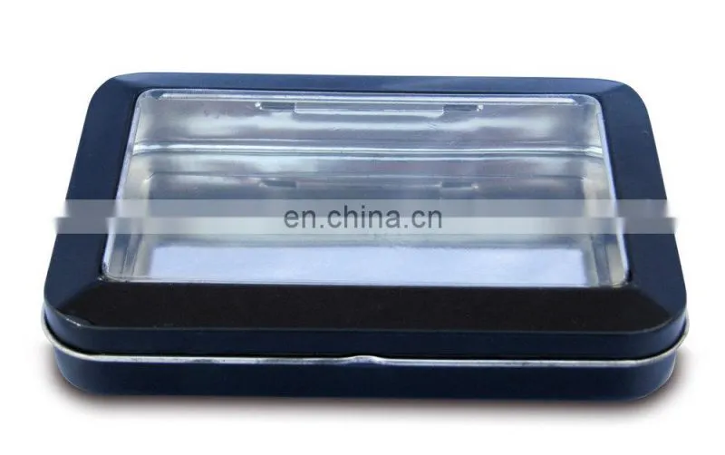 Olive oil package gift tin box with window