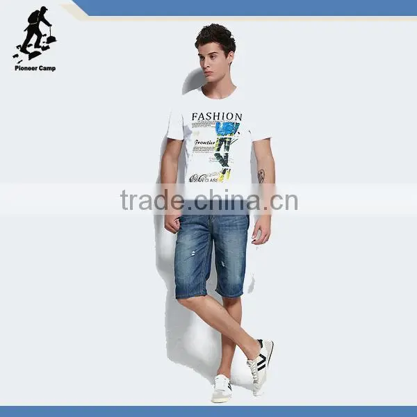 deep scoop neck t shirt for men