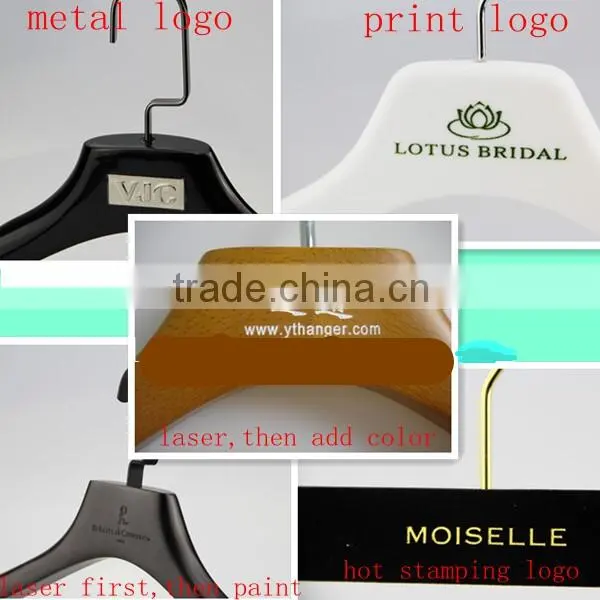 plastic rubber coated hanger top and bottom dress hanger with clips