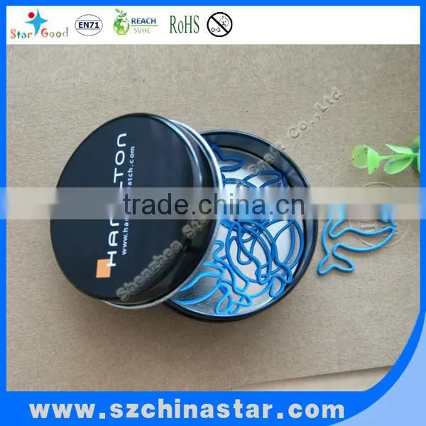 Beautiful shapes clip with unique tin box packing