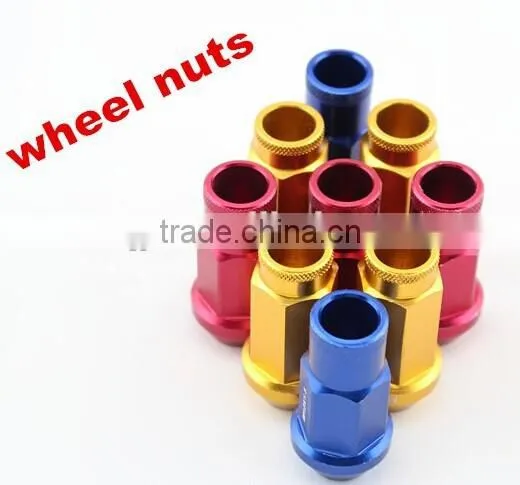Aluminum colored car wheel cover locks&nuts