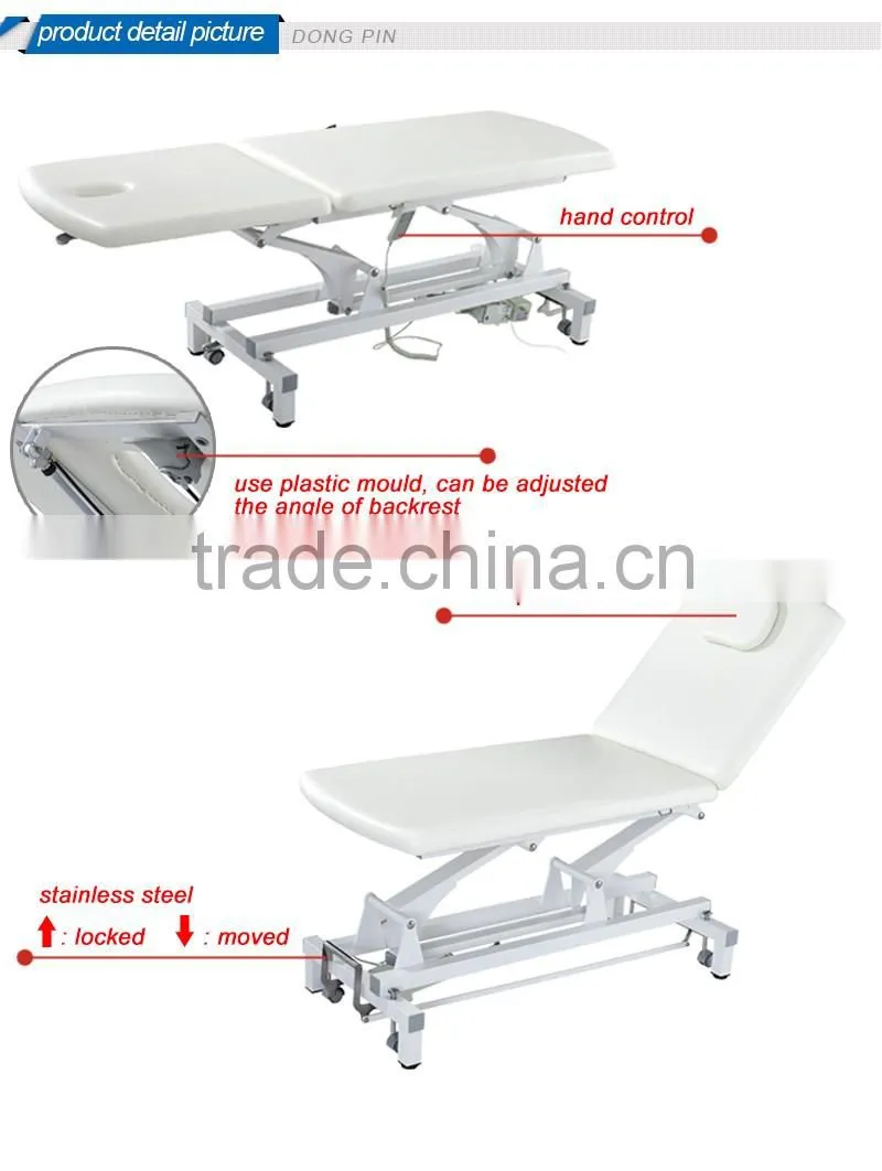 new style spa facial bed with hand control
