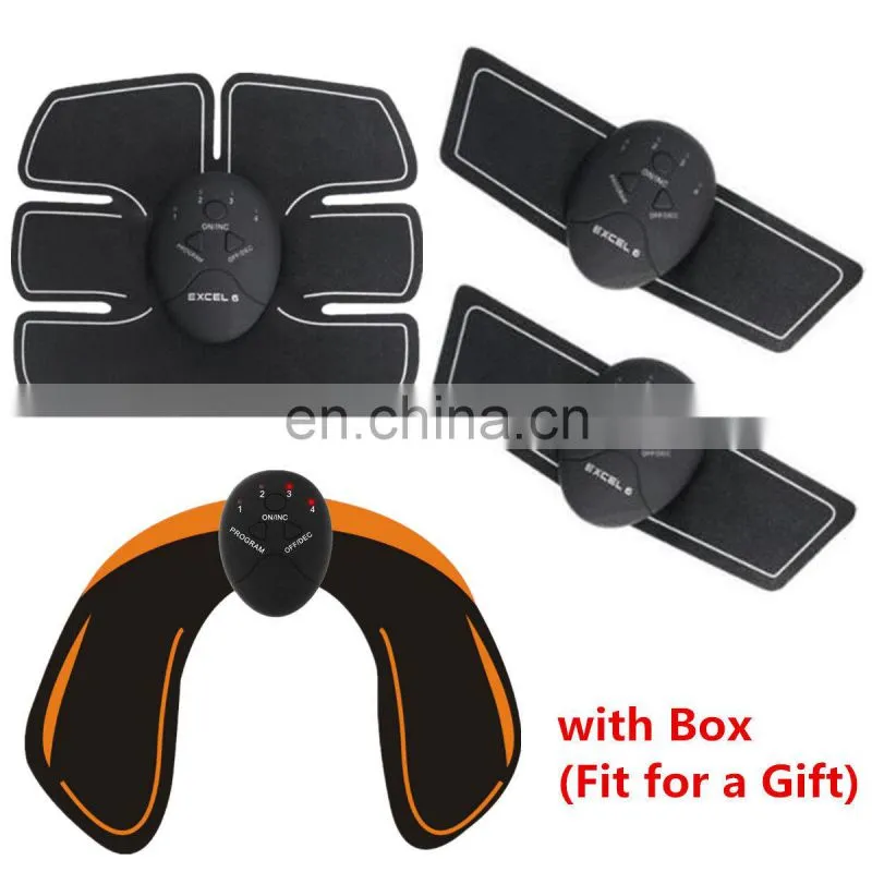 Electric body slimming massager toner trainer compex stimulant belt wireless abs ems abdominal muscle stimulator