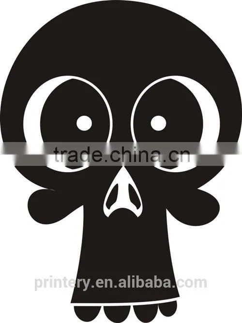 Skull car window light film sticker, removable window gel stickers,gel sticker winow glass stickers