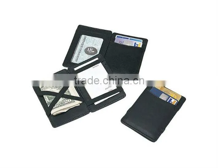 Black Magic Travel Simple Carry Leather Wallet