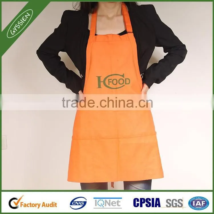 2014 Brand design durable orange/red/custom cooking apron,waiter apron