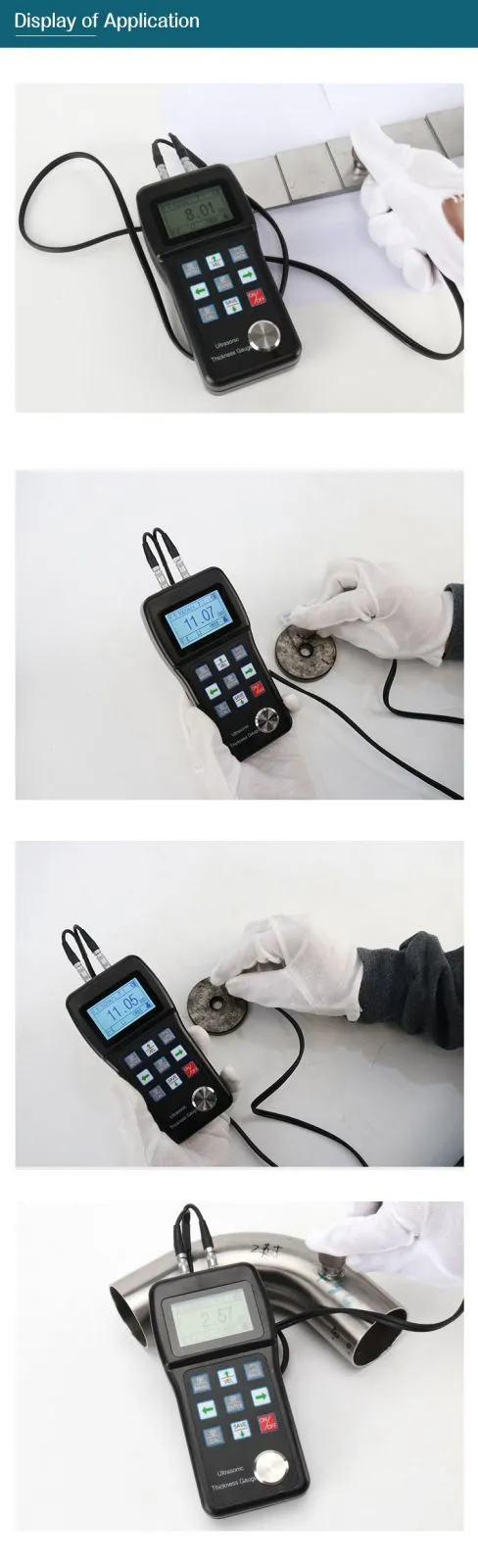 HST310 Digital Pocket Ultrasonic Thickness Gauge for Measuring the Thickness of Metal Aluminum