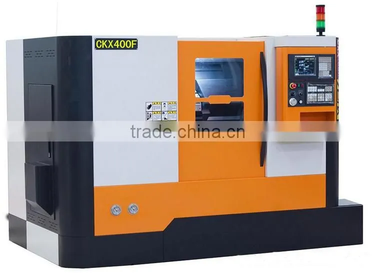 CKX400F High quality Chinese CNC Lathe Machine with Germany Linear Guideway 8" hydraulic chuck 8/12 station turret