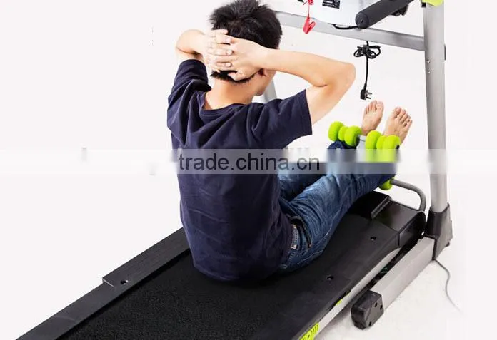 Electric treadmill with electric massage machine and sit up bench