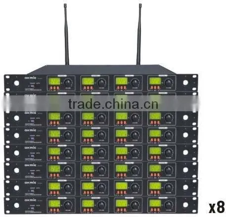 OKMIC UHF/PLL 4 Channel Conference Room Microphone System