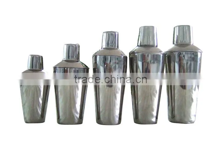copper plated cocktail shaker stainless steel 700ml cocktail shaker cup hot sale metal manhattan cocktail shaker cap bar set