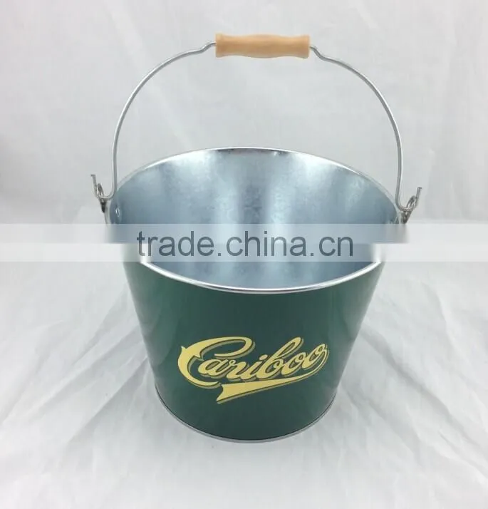 New available CCBB-201 5L galvanized iron custom ice bucket ice cooler ice pail