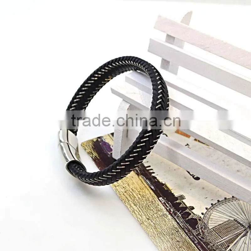 fashion western men metal bracelet bio magnetic bracelet