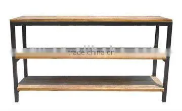 AF-108 Antique French Style Furniture Home Shoes Shelf Solid Wood