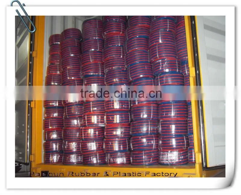 Red and Blue PVC Twin Welding Hose for Oxygen and Acetylene