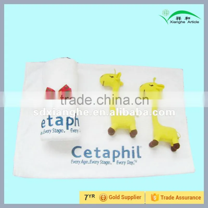 100% Cotton Face Towel as Communication Company Promotion Gift