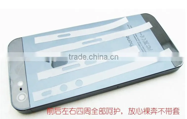 cell phone bling sticker, Phone Full Body Bling/Clear Stickers for iPhone 5, New Screen Protector