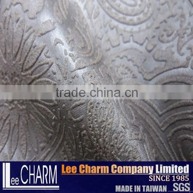 100% Polyester Leather-like Fabric for Interior design