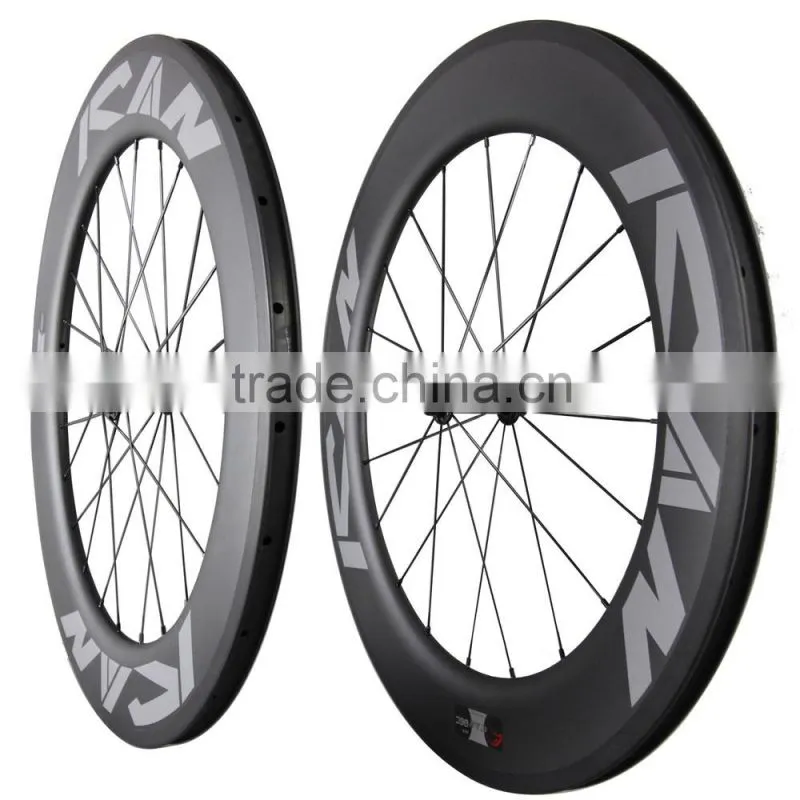 Factory direct sales 86mm clincher 27mm width lightweight Novatec and Bitex R13 hub Racing Road carbon wheelset
