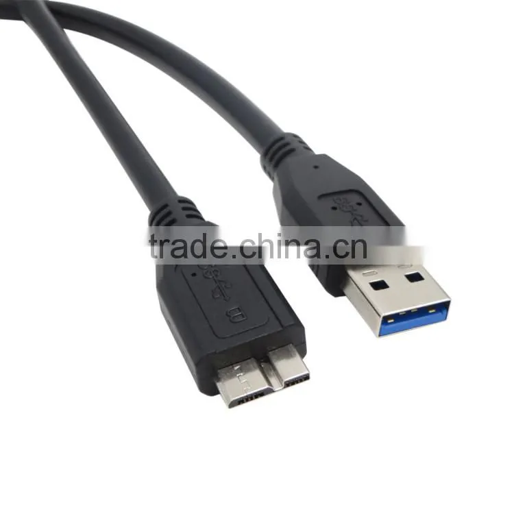 SLT Black High Speed USB 3.0 A Male to Micro B Male Cable for Samsung Galaxy Note HDD