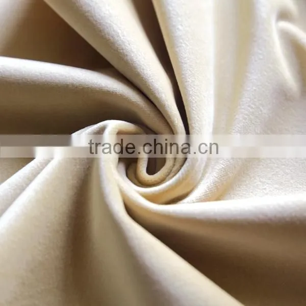 Modern Polyester Tricot Velvet Dining Chair Fleece Fabric For Restaurant And Upholstery