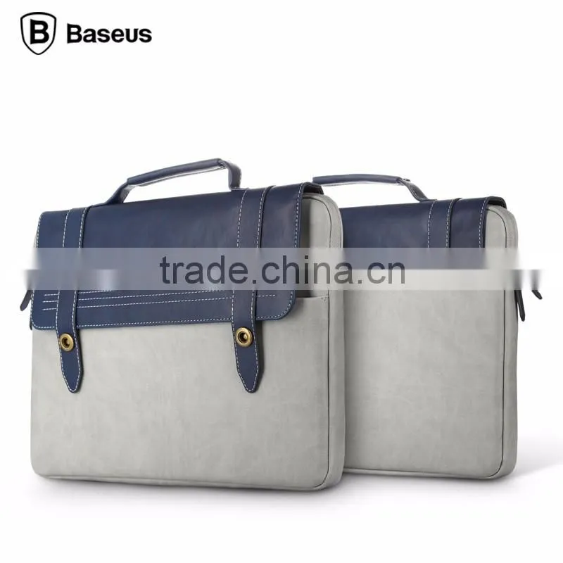 Fashion Baseus British Design Sleeve PU Leather Laptop Portable Bag Cover For Notebook Universal 14.1" TB-0121