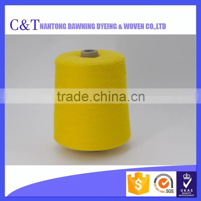 Affordable 32S/2 100% polyester color dyed yarn