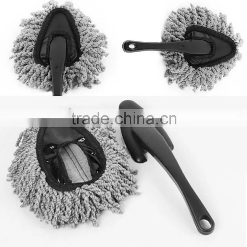 Multi-functional Car Duster Cleaning Dirt Dust Clean care Brushes Dusting Tool Mop Gray