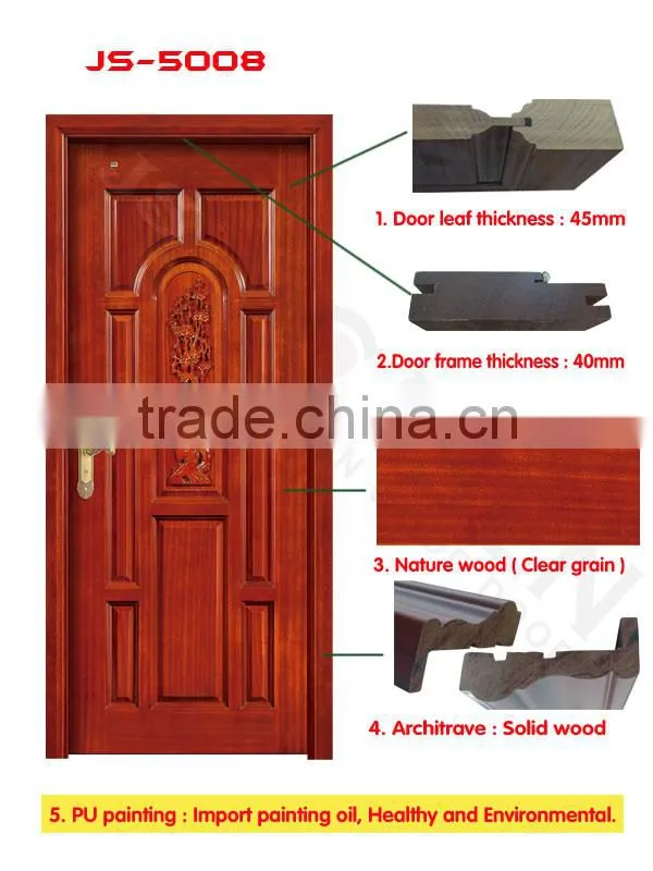 mahogany wood multi panel door
