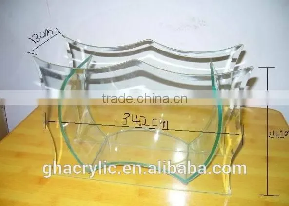 GH-RZ389 Strict request design Fashionable Excellent Customized Colorful Acrylic Fishbowl