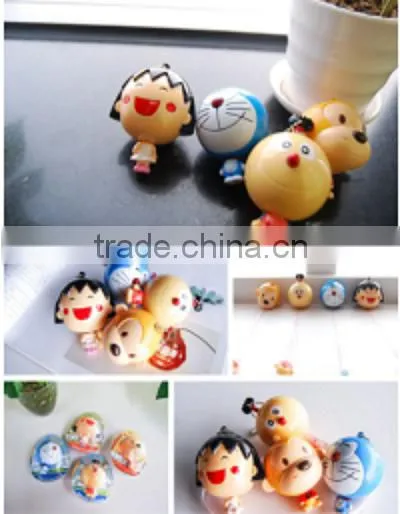 Colorful mini tape measure with keychain