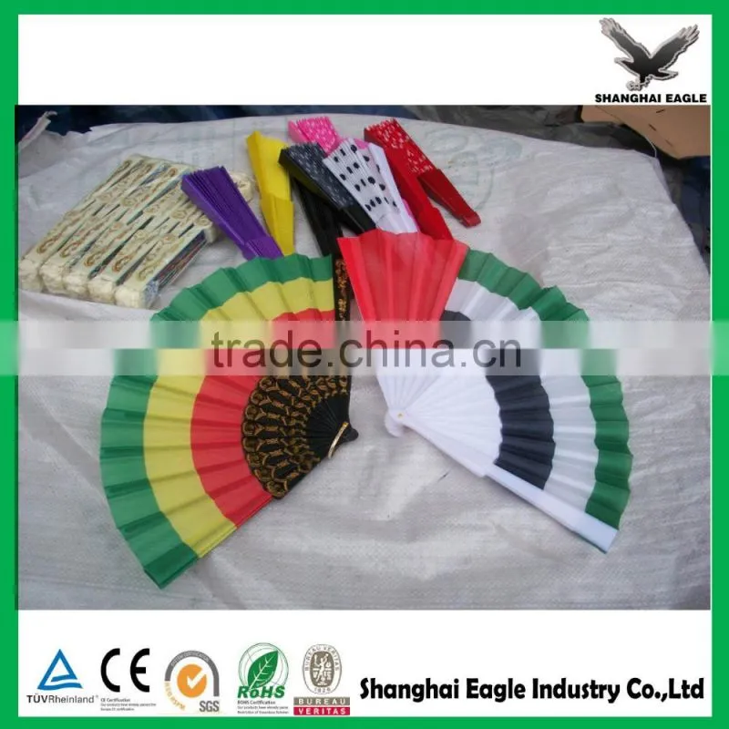 Wholesale printed custom nylon folding fan