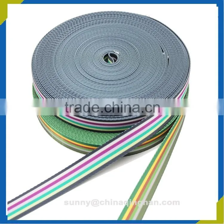Customized 20MM colorful 100%polyester webbing strap for seat belt furniture