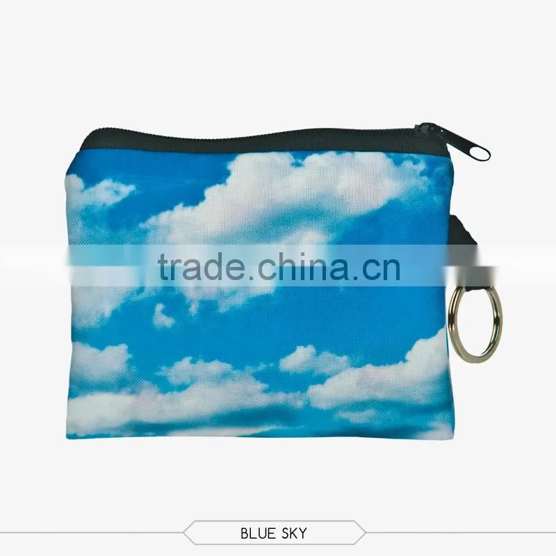 New Design Wholesale 3D Full Print Small Custom Ladies Coin Purse