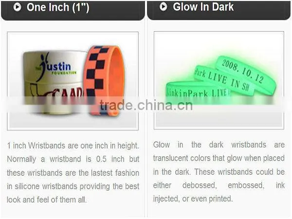 wholesale FDA silicone band silicone wristbands