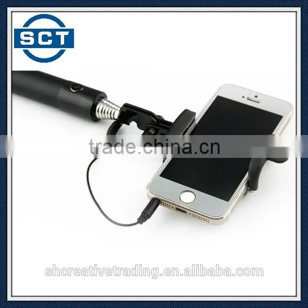 Foldable Selfie Stick Monopod Cable Take Pole Monopod Selfie Stick Extendable Monopod with Cable
