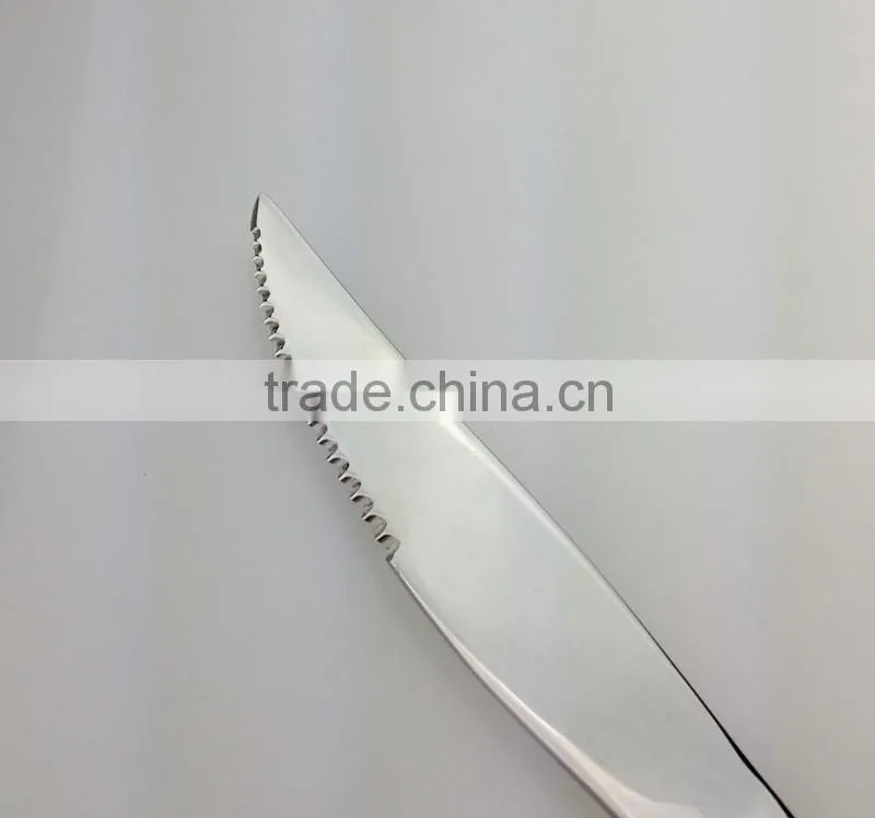 JZ101 top garde mirror polish stainless steel steak knife