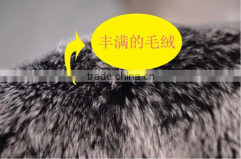 Hot selling 100% Genuine rex rabbit fur plate dyed color