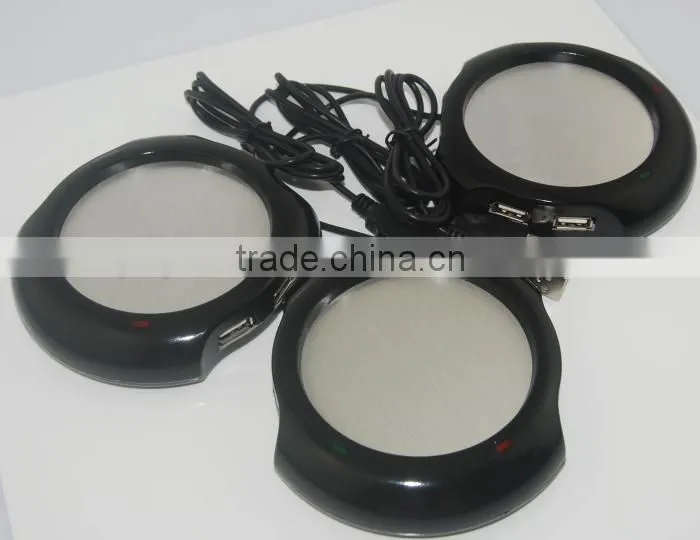 Computer 4 port usb hub cup heater mug warmer