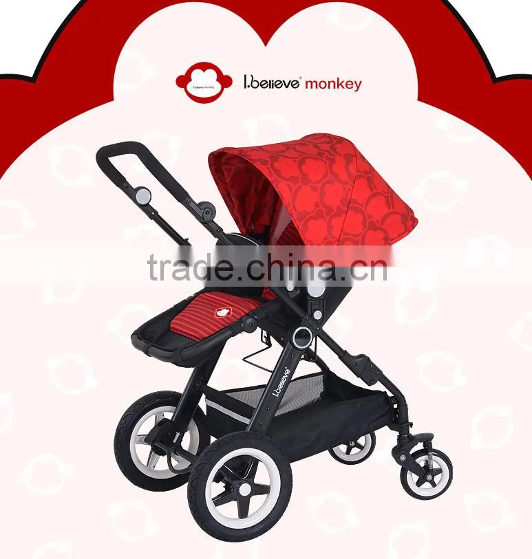 2016 Most popular best seller color changeable EN1888 electric Baby stroller 3 in 1